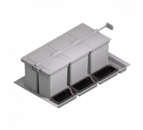 CUBO BASURA ECOLOGICO M900 16L+16L+7,5L+7,5L