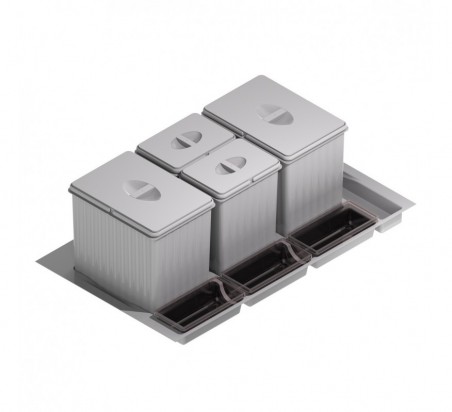 CUBO BASURA ECOLOGICO M900 16 + 16 + 7,5 + 7,5 LITROS