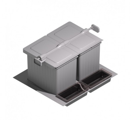 CUBO BASURA ECOLOGICO M600 16 + 7,5 + 7,5 LITROS