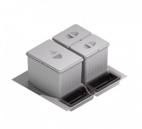 CUBO BASURA ECOLOGICO M600 14 + 6,5 + 6,5 LITROS