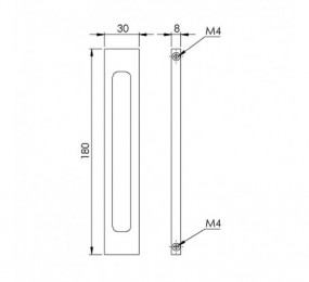 CERRADURA MAGNETICA AGB POLARIS 2XT PARA BAÑO