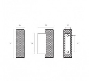 JUEGO MANILLAS PLUTON CON ROSETA OVALADA INOX 304