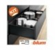 KIT CAJON LEGRABOX C BLUMOTION H190MM BLUM : COLOR:NEGRO, Fondo y peso:450mm  40kg