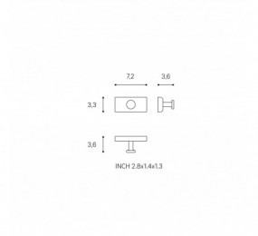 PASACABLES RECTANGULAR PC2000 180X50MM CROMO MATE