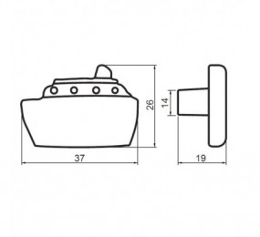 CERRADURA MAGNETICA AGB POLARIS 2XT PARA BAÑO