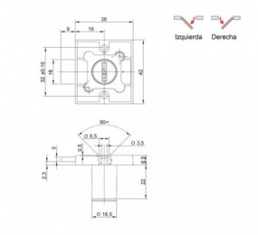 CERRADURA MAGNETICA AGB POLARIS 2XT PARA BAÑO