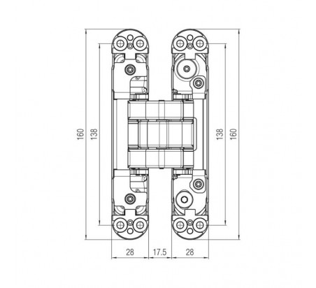 BISAGRA OCULTA ATOMIKA KARAKTER K8080 KRONA KOBLENZ