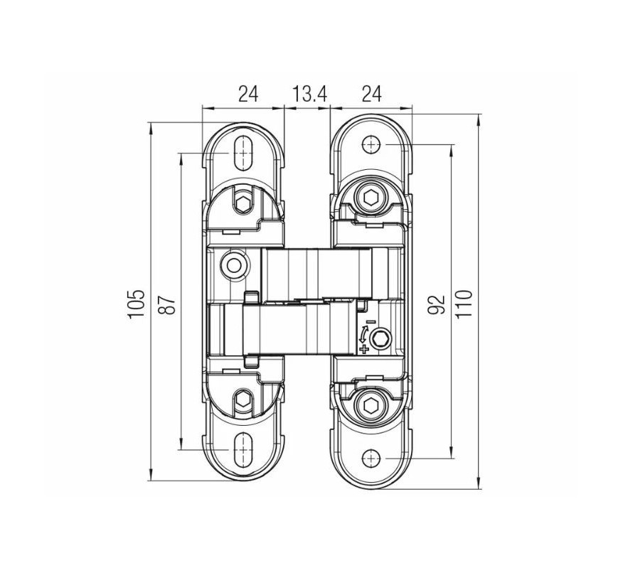 BISAGRA OCULTA KOMBI HYBRID K1019 KRONA KOBLENZ