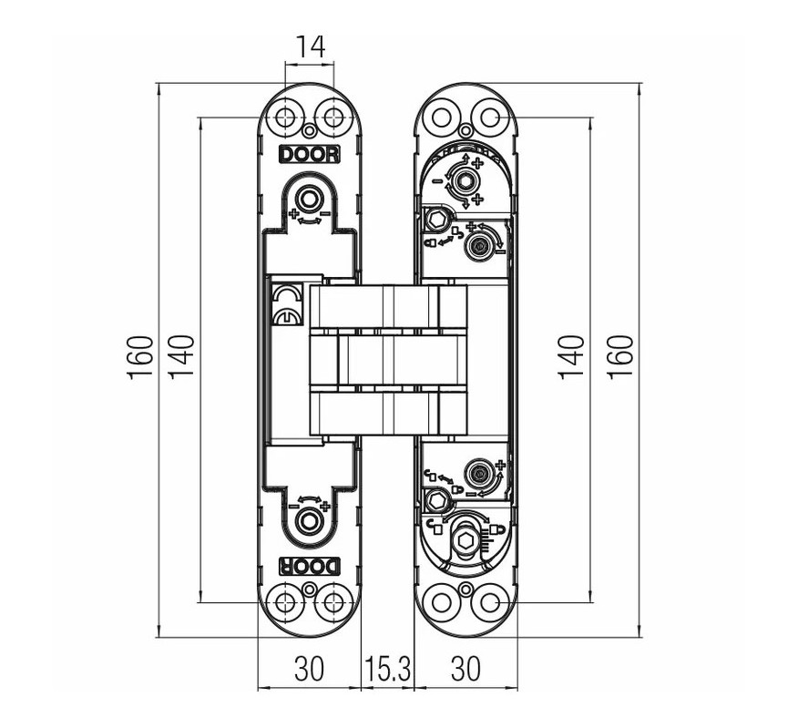 BISAGRA OCULTA KUBI7 K7080 KRONA KOBLENZ