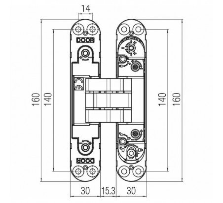 BISAGRA OCULTA KUBI7 K7080 KRONA KOBLENZ