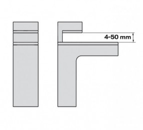 BISAGRA CLIP TOP 71T3550 RECTA 110º CARGA 18/19MM