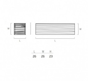 PASACABLES RECTANGULAR PC2000 180X50MM CROMO MATE