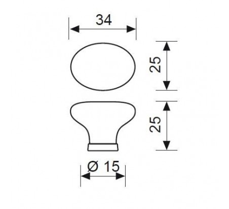 POMO PORCELANA DECORADA P02