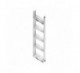 COLUMNA EXTRAIBLE BOTELLERO FLAT BLANCO : DIMENSIONES MM:112-118D x 1850H x 498L, FRONTAL (MM):M150