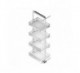 COLUMNA EXTRAIBLE FLAT BLANCO : DIMENSIONES MM:250D x 1200-16, FRONTAL (MM):M300 A 350