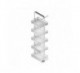 COLUMNA EXTRAIBLE FLAT BLANCO : DIMENSIONES MM:250D x 1600-20, FRONTAL (MM):M300 A 350