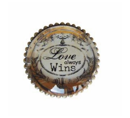 POMO "LOVE ALWAYS WINS" VINTAGE