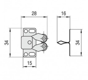 CERRADURA MAGNETICA AGB POLARIS 2XT PARA BAÑO