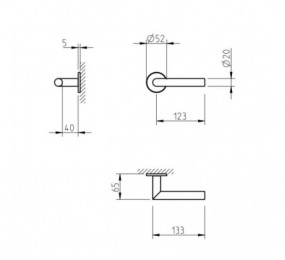 CERRADURA MAGNETICA AGB POLARIS 2XT PARA BAÑO