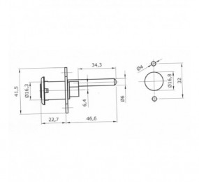 CERRADURA MAGNETICA AGB POLARIS 2XT PARA BAÑO