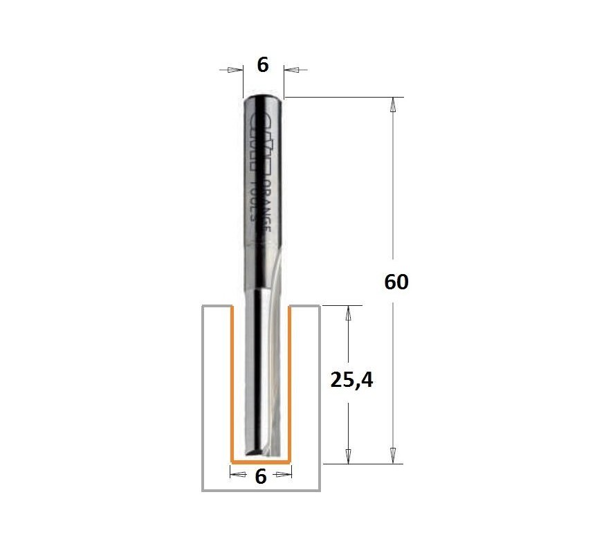 FRESA CORTE RECTO LARGO 712/912 CMT