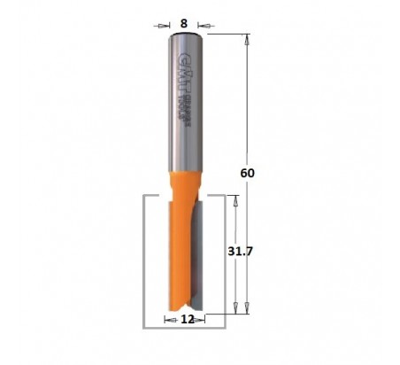 FRESA CORTE RECTO S.LARGA Ø12X31.7X60MM Ø8 CMT 912.120.11