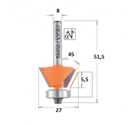 FRESA PARA BISELAR Y PERFILAR 910 CMT