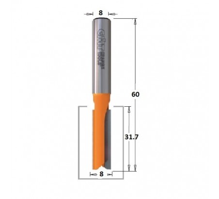 FRESA CORTE RECTO S.LARGA Ø8X31.7X60MM Ø8 CMT 912.080.11