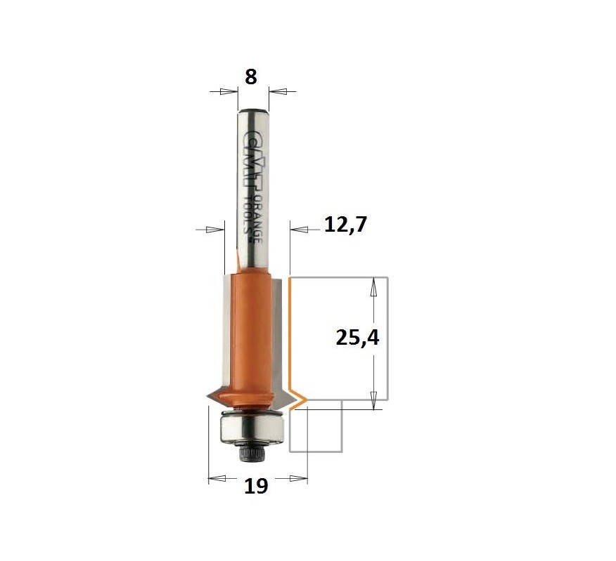 FRESA PARA RECORTAR Y RANURAR EN V 953 CMT