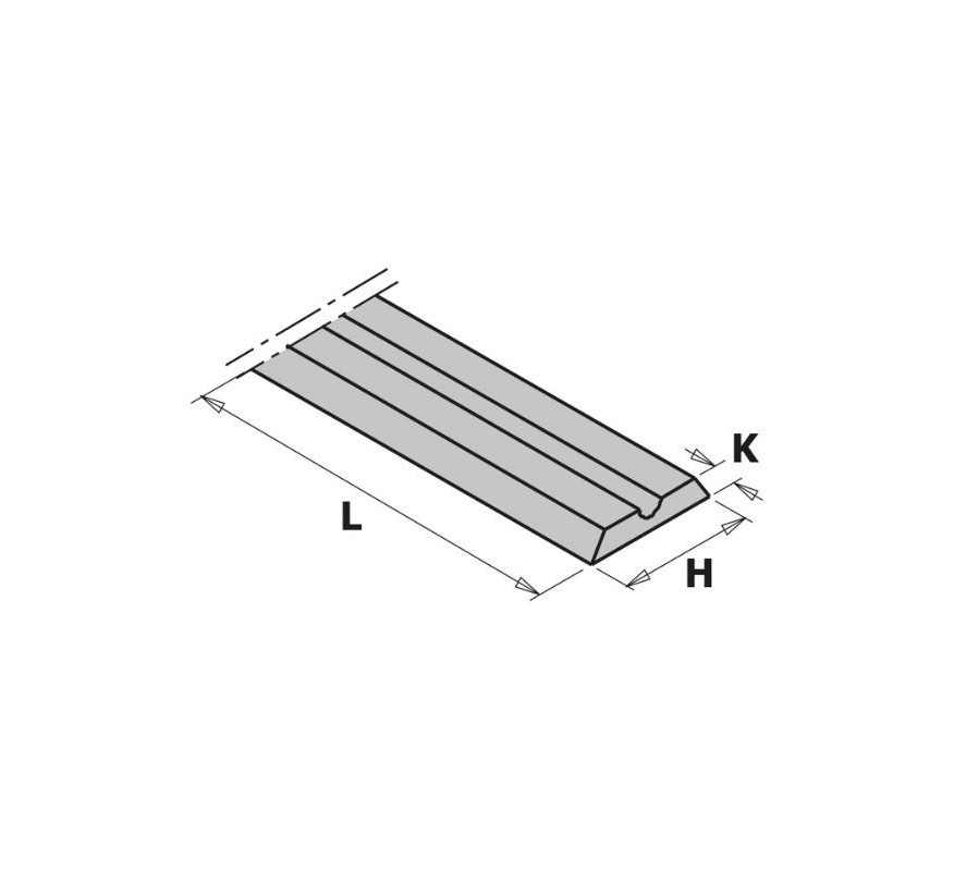 CUCHILLA CEPILLO REVERSIBLE 790 CMT