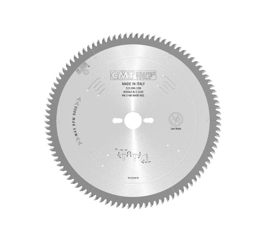 SIERRA CIRCULAR WIDIA PARA METACRILATO Y PLÁSTICO 222 CMT