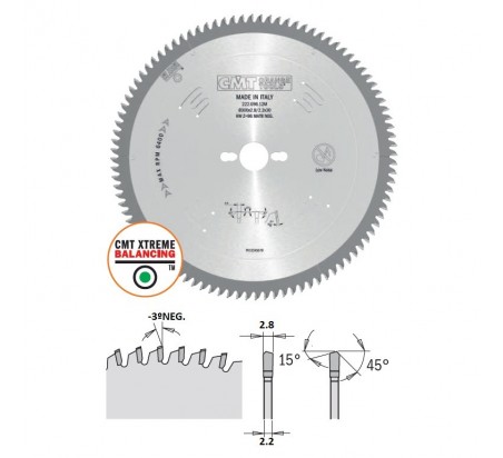 SIERRA CIRCULAR WIDIA PARA METACRILATO Y PLÁSTICO 222 CMT