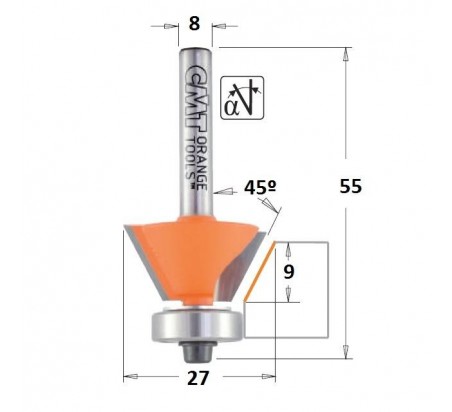 FRESA PARA BISELAR Y PERFILAR 909.260.11 CMT