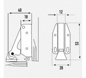 CERRADURA MAGNETICA AGB POLARIS 2XT PARA BAÑO