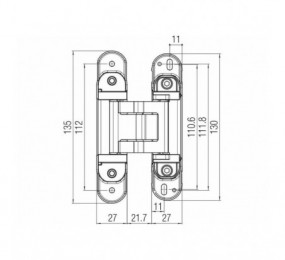 CERRADURA MAGNETICA AGB POLARIS 2XT PARA BAÑO