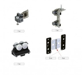 KIT PARA PUERTA CORREDERA BIFOLDING PLEGABLE