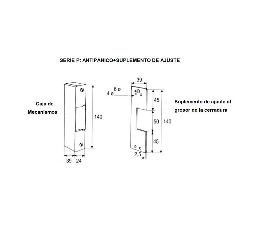 CERRADERO ELECTRICO SOBREPONER ANTIPANICO PN