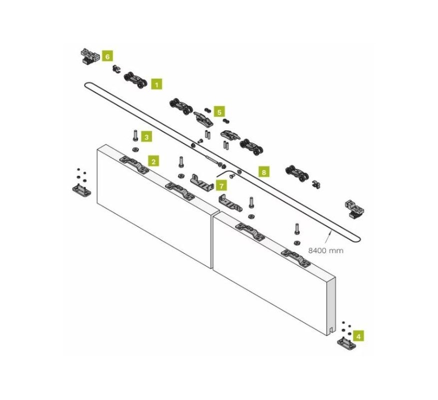 KIT APERTURA SIMULTÁNEA 2 HOJAS 550-2 KRONA KOBLENZ