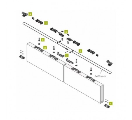 KIT APERTURA SIMULTÁNEA 2 HOJAS 550-2 KRONA KOBLENZ