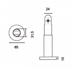 CERRADURA TECNOLOCK 82S GOLPE/LLAVE GORJA 60MM SIL IZQ LATON