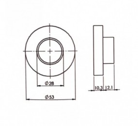 CERRADURA TECNOLOCK 82S GOLPE/LLAVE GORJA 60MM SIL IZQ LATON