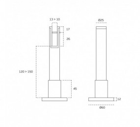 CERRADURA TECNOLOCK 82S GOLPE/LLAVE GORJA 60MM SIL IZQ LATON