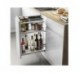 BOTELLERO EXTRAIBLE COMPACT BLANCO : DIMENSIONES MM:362-368X657X490, FRONTAL (MM):400