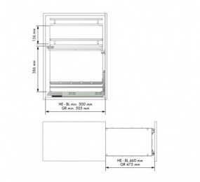 BISAGRA OCULTA AN150 3D (521) 40KG 110X24MM