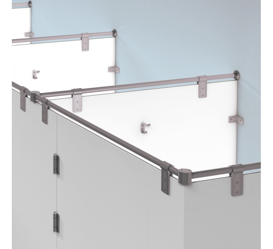 PINZA PESTAÑA TUBO Ø25MM CABINA SANITARIA SM.002.25 JNF