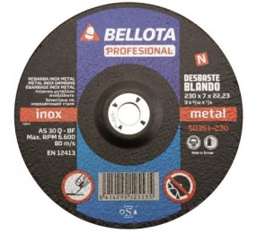 DISCO ABRASIVO PARA INOX-METAL BLANDO 115/7 MM