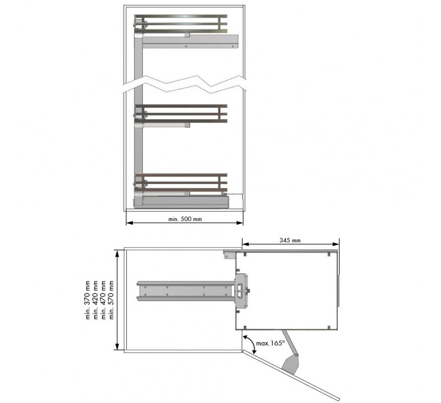 COLUMNA DESPENSERO TITAN FLAT BLANCO