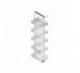COLUMNA EXTRAIBLE FLAT BLANCO : DIMENSIONES MM:250D x 1600-20, FRONTAL (MM):300 A 350