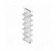 COLUMNA EXTRAIBLE FLAT BLANCO : DIMENSIONES MM:250D x 1900-23, FRONTAL (MM):300 A 350
