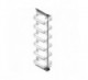 COLUMNA EXTRAIBLE ROTATORIA COMPACT BLANC : DIMENSIONES MM:250D x 1900-23, FRONTAL (MM):M300